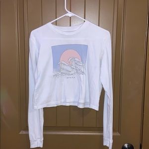 PacSun long sleeve crop top